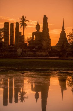 Asya Tayland Sukhothai Wat Mahathat Buddha