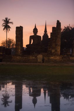 Asya Tayland Sukhothai Wat Mahathat Buddha