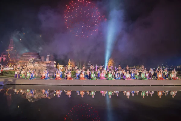 Asien Thailand Sukhothai Loy Krathong Festival — Stockfoto