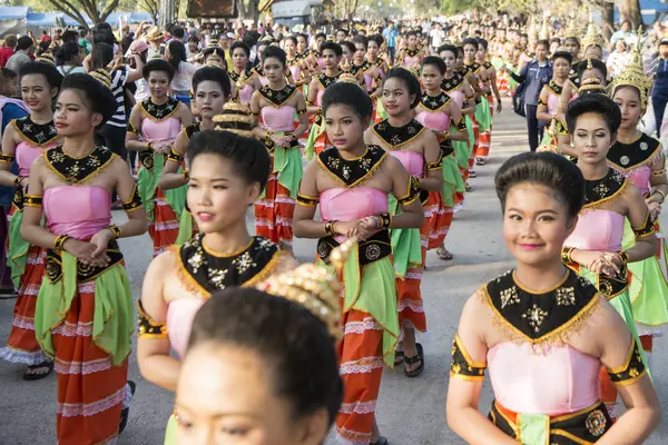 Ázsia Thaiföld Sukhothai Loy Krathong hagyomány — Stock Fotó