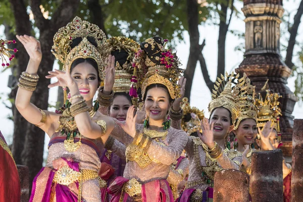 Asien Thailand Sukhothai Loy Krathong tradition — Stockfoto