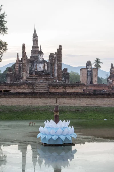 Asia Thajsko Sukhothai Loy Krathong — Stock fotografie