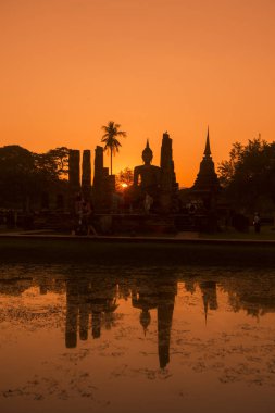 Asya Tayland Sukhothai Wat Mahathat Buddha