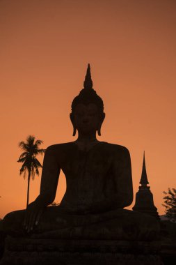 Asya Tayland Sukhothai Wat Mahathat Buddha