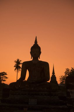 Asya Tayland Sukhothai Wat Mahathat Buddha