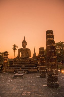 Asya Tayland Sukhothai Wat Mahathat Buddha