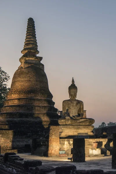 Asya Tayland Sukhothai Tapınağı — Stok fotoğraf