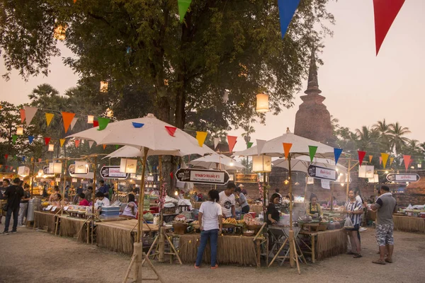 Azië Thailand Sukhothai Loy Krathong Festival — Stockfoto
