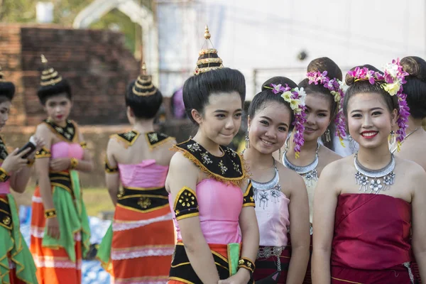 Ázsia Thaiföld Sukhothai Loy Krathong hagyomány — Stock Fotó