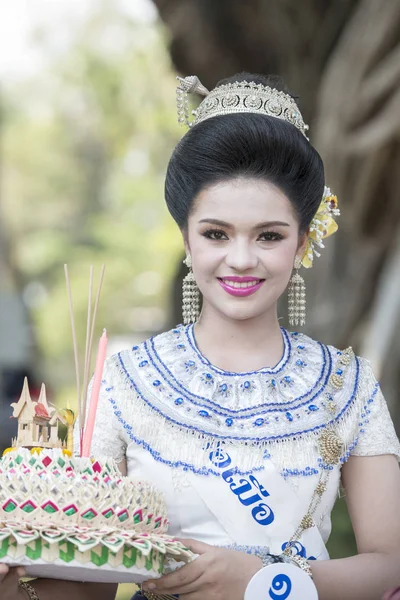 아시아 태국 수코타이 로이 크라통 전통 — 스톡 사진