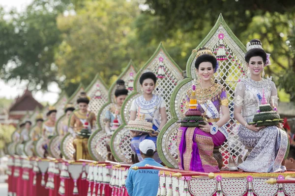 Asia Thajsko Sukhothai Loy Krathong tradice — Stock fotografie