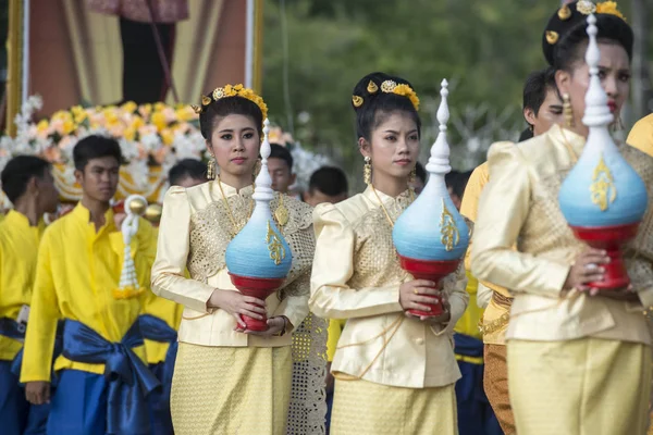 Ázsia Thaiföld Sukhothai Loy Krathong hagyomány — Stock Fotó