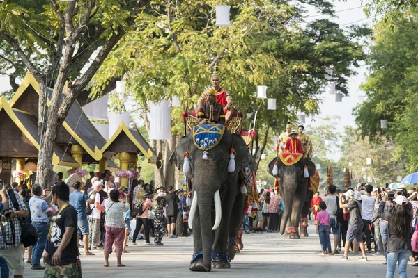 Azië Thailand Sukhothai Loy Krathong traditie — Stockfoto