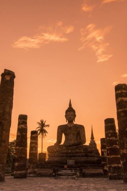Asya Tayland Sukhothai Wat Mahathat Buddha