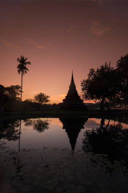 Asya Tayland Sukhothai Tapınağı Stupa