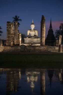 Asya Tayland Sukhothai Wat Mahathat Buddha