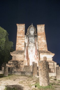 Asya Tayland Sukhothai Wat Mahathat Tapınağı