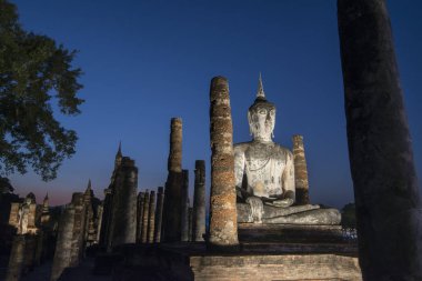 Asya Tayland Sukhothai Wat Mahathat Tapınağı