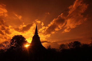 Asya Tayland Sukhothai Temple Wat Chang Lom