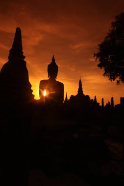 Asya Tayland Sukhothai Tapınağı