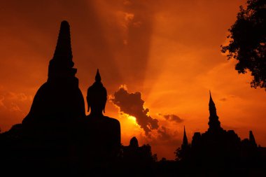 Asya Tayland Sukhothai Tapınağı Stupa