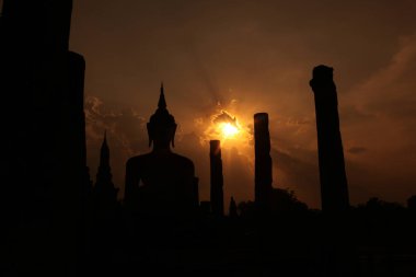Asya Tayland Sukhothai Tapınağı Stupa