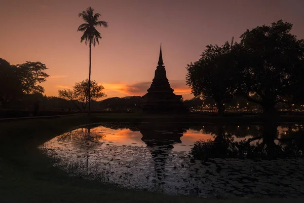 Ázsia Thaiföld Sukhothai Temple Stupa — Stock Fotó