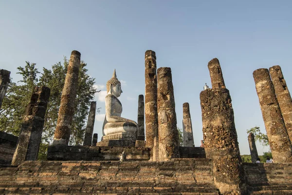 Ásia Tailândia Sukhothai Wat Mahathat Temple — Fotografia de Stock