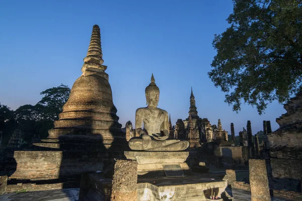 Asia Thailandia Sukhothai Wat Mahathat Tempio — Foto Stock