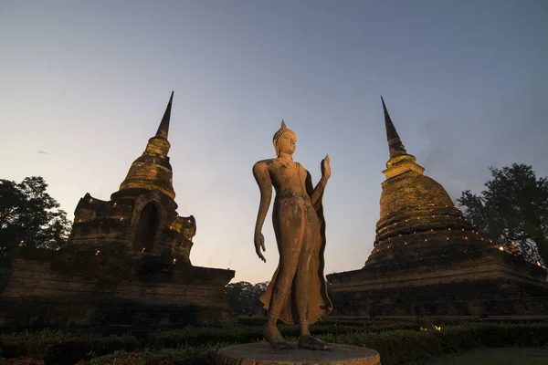 Ázsia Thaiföld Sukhothai Wat SA Si Temple — Stock Fotó