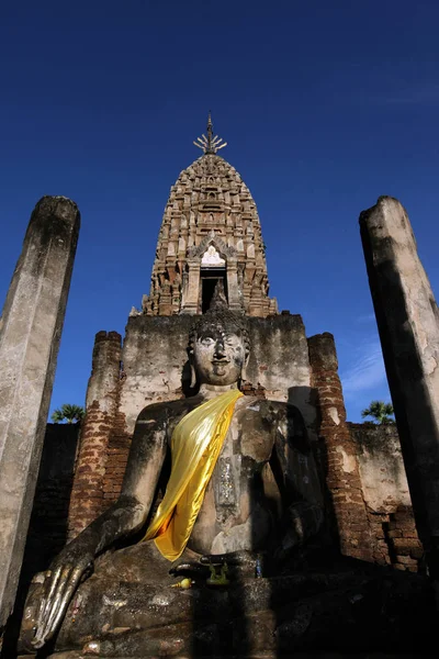 Ázsia Thaiföld Sukhothai Temple Mahathat — Stock Fotó