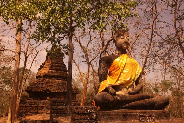 Azië Thailand Sukhothai Wat Khap Phanom Phloeng — Stockfoto