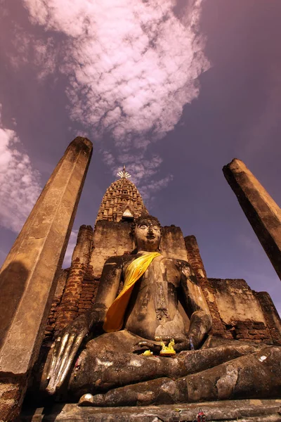 Ásia Tailândia Sukhothai templo Mahathat — Fotografia de Stock