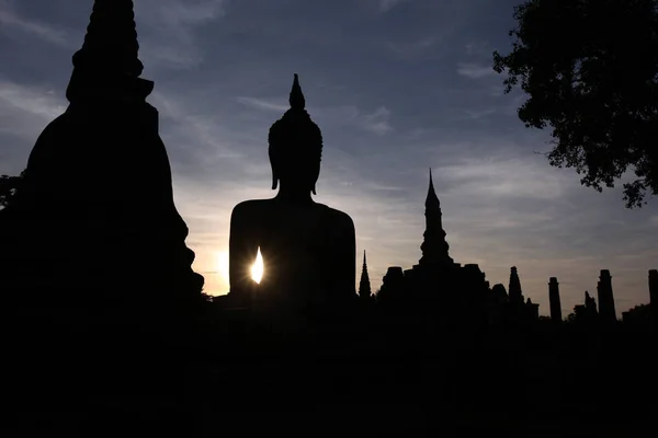 Azja Tajlandia Sukhothai Temple — Zdjęcie stockowe