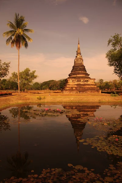 Ázsia Thaiföld Sukhothai Temple Mahathat — Stock Fotó