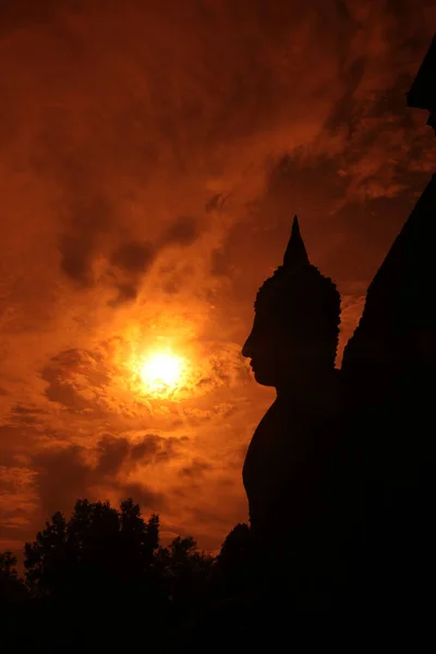 Asien thailand sukhothai tempel mahathat — Stockfoto