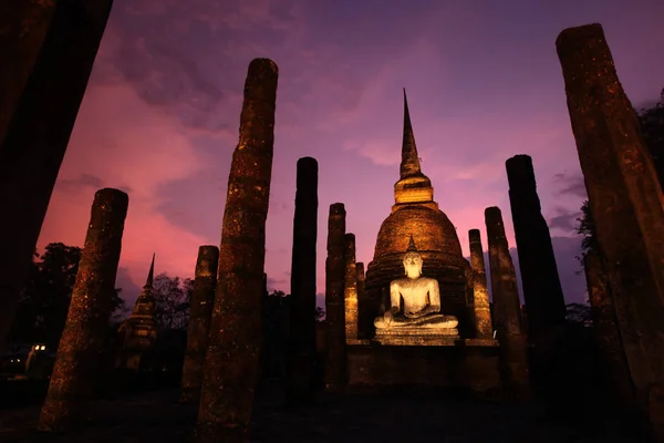 Ασία Ταϊλάνδη ναός Σουκοτάι Γουατ σα Σι — Φωτογραφία Αρχείου