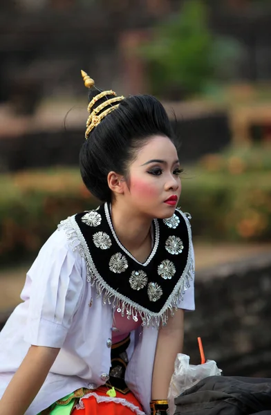 아시아 태국 수코타이 사원 왓 사 시 전통 — 스톡 사진