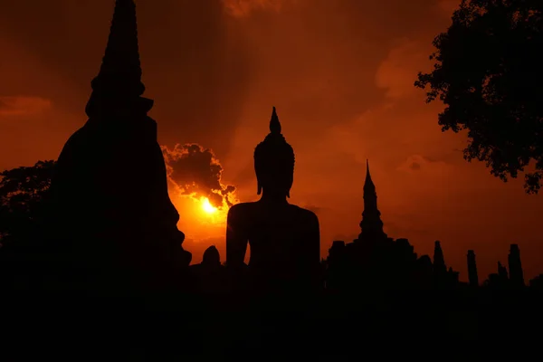 Azja Tajlandia Sukhothai Temple Stupa — Zdjęcie stockowe