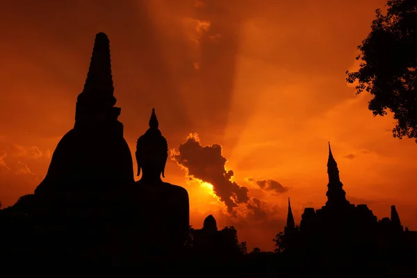 Ásia Tailândia Sukhothai templo stupa — Fotografia de Stock