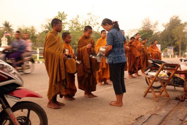 Asya Tayland Sukhothai Insanlar Monk