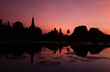 Asya Tayland Sukhothai Tapınağı Stupa