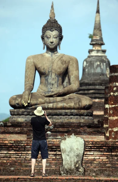 アジア タイ スコタイ 寺院 スプーパ — ストック写真