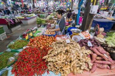 Tayland Phrae Food Market Sebze