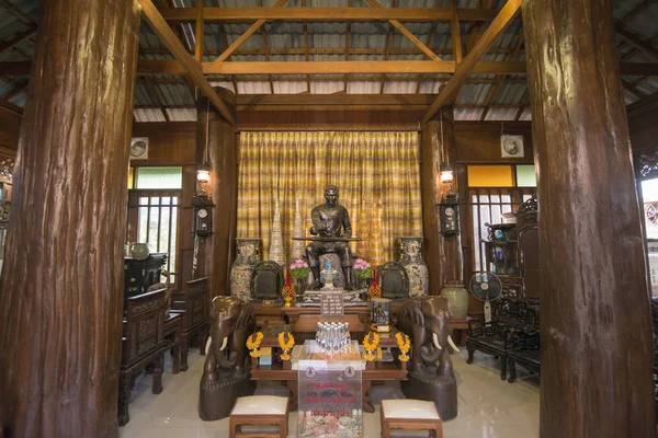 THAILAND PHRAE MUSEU DE BAANTEP DE CASA DE MADEIRA — Fotografia de Stock