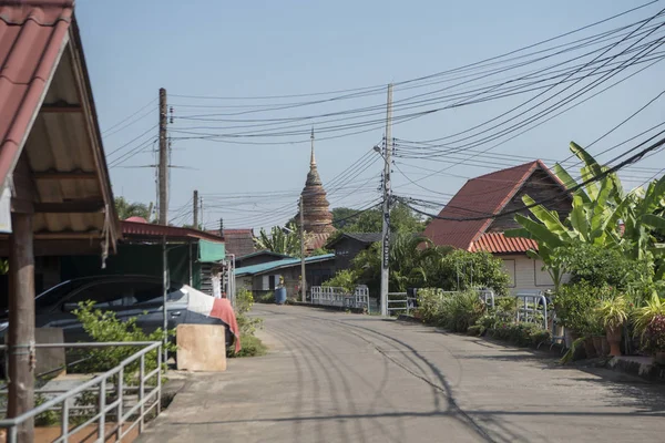 Tayland Phrae şehir merkezi yolu