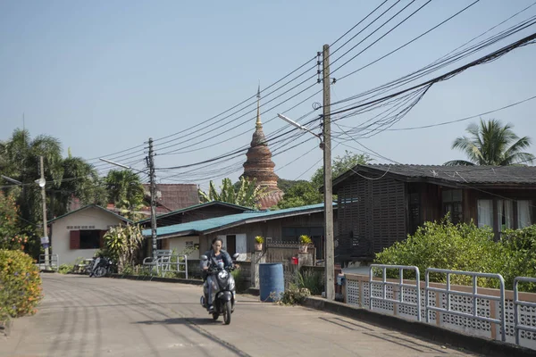 Thailand phrae stadtzentrum straße — Stockfoto