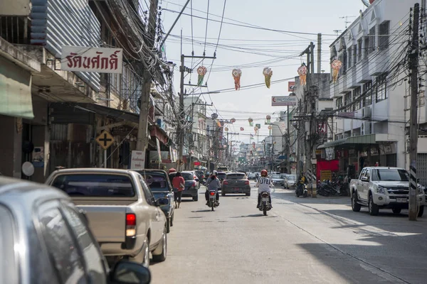 Tayland Phrae şehir merkezi yolu