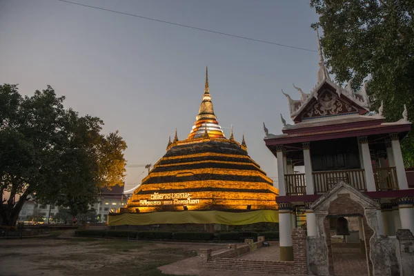 Tajlandia Phitsanulok Wat Racha Świątynia Burana — Zdjęcie stockowe