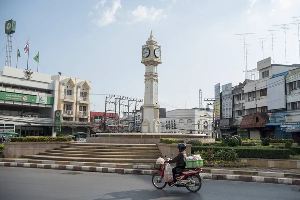 Thajská městská hodinová věž Phitsanulok — Stock fotografie